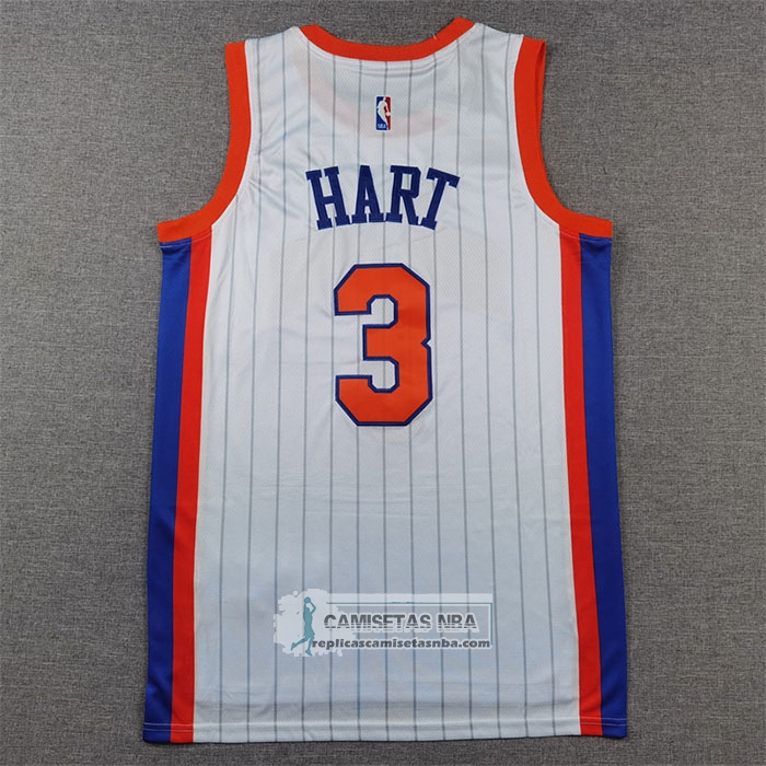 Camiseta New York Knicks Josh Hart NO 3 Ciudad 2024-25 Blanco